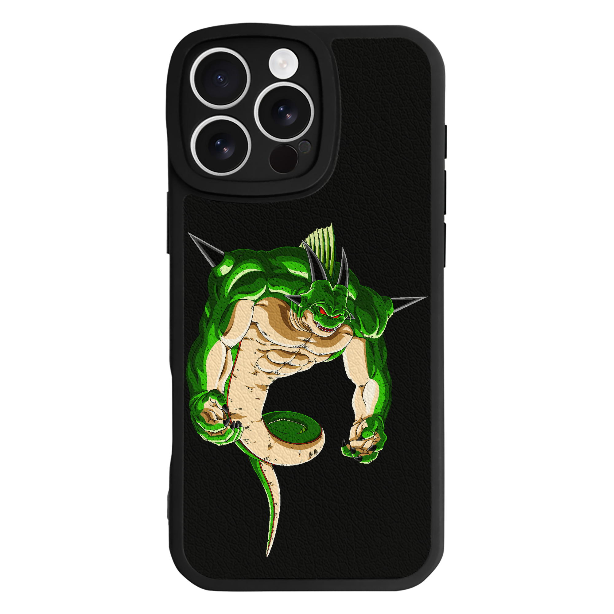 （画像用） ドラゴンボール 神龍 シェンロン DRAGON BALL Shenron 【iPhone 16シリーズ対応】シリコンスマホケース（レザー調） 材質：シリコン
